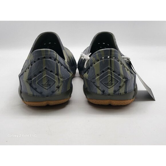 Sperry Water Strider Clog Mens Olive Green Camo Sandal Slip On Comfort Size 7 - Picture 6 of 10